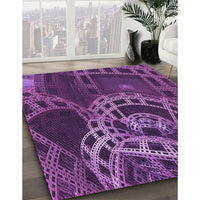 Patterned Purple Rug, pat3329pur