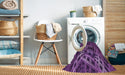 Machine Washable Transitional Purple Rug in a Washing Machine, wshpat3329pur