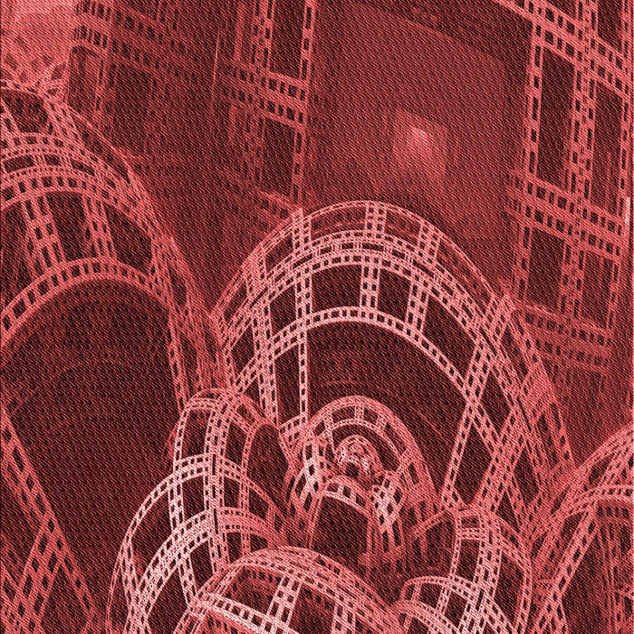 Patterned Red Rug, pat3329rd