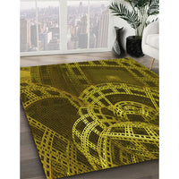 Patterned Red Rug, pat3329yw