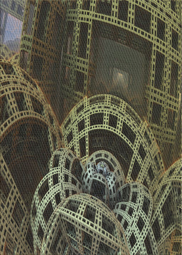 Patterned Khaki Green Novelty Rug, pat3329