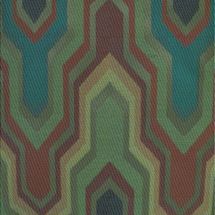 Machine Washable Transitional Chocolate Brown Rug, wshpat333lblu