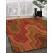 Machine Washable Transitional Mahogany Brown Rug in a Family Room, wshpat333org