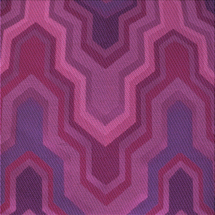 Round Machine Washable Transitional Magenta Pink Rug, wshpat333pur