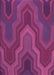 Machine Washable Transitional Magenta Pink Rug, wshpat333pur