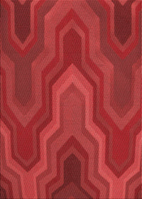 Machine Washable Transitional Red Rug, wshpat333rd