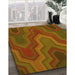 Machine Washable Transitional Tomato Red Rug in a Family Room, wshpat333yw