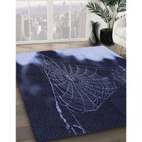 Patterned Periwinkle Purple Rug, pat3330blu