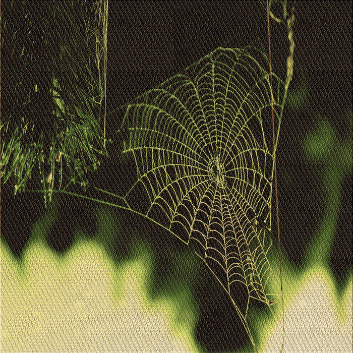 Round Patterned Midnight Gray Rug, pat3330brn