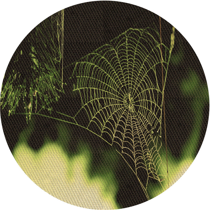 Square Patterned Midnight Gray Rug, pat3330brn