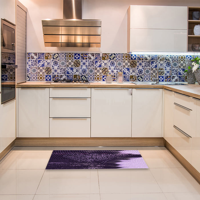 Patterned Lilac Purple Rug in a Kitchen, pat3330pur