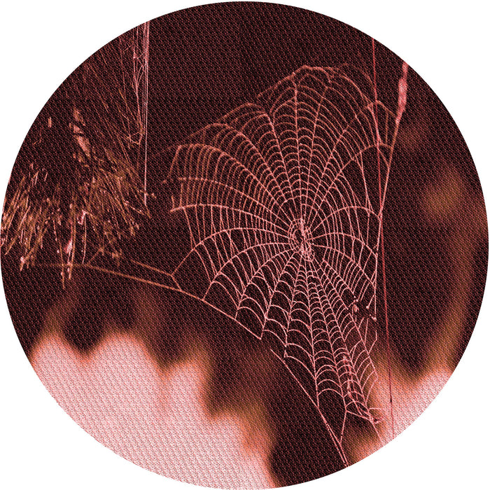 Square Patterned Chocolate Brown Rug, pat3330rd