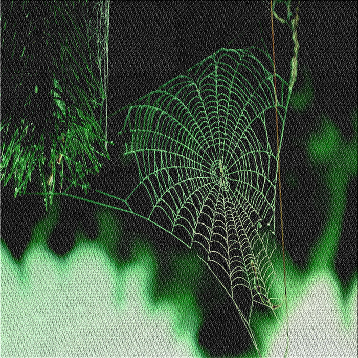 Square Patterned Forest Green Novelty Rug, pat3330