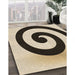 Patterned Golden Blonde Gold Rug in Family Room, pat3331brn