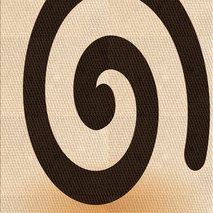 Machine Washable Transitional Deep Peach Orange Rug, wshpat3331org