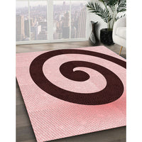 Patterned Pink Rug, pat3331rd