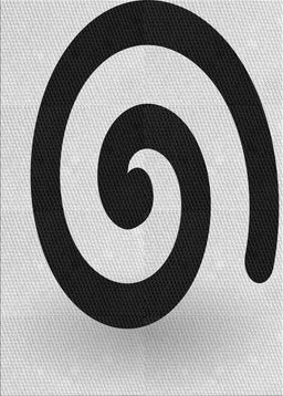 Patterned Light Black Novelty Rug, pat3331