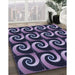 Machine Washable Transitional Medium Purple Rug in a Family Room, wshpat3332blu