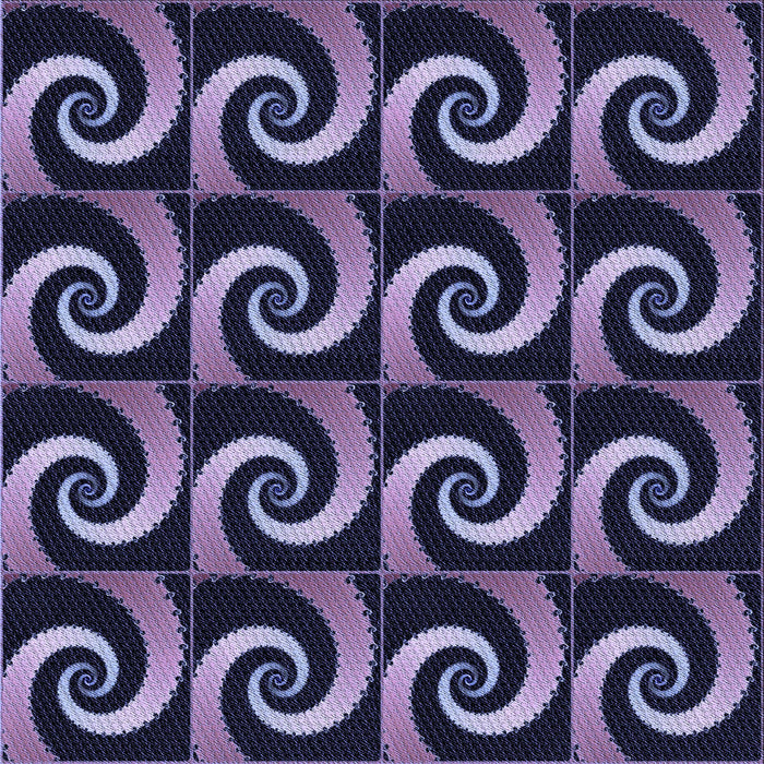 Round Patterned Medium Purple Rug, pat3332blu