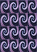 Patterned Medium Purple Rug, pat3332blu