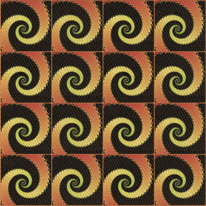 Round Machine Washable Transitional Black Brown Rug, wshpat3332brn