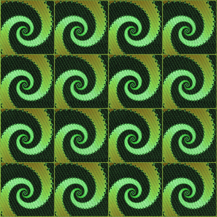 Round Patterned Dark Forest Green Rug, pat3332grn