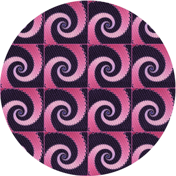 Square Machine Washable Transitional Orchid Purple Rug in a Living Room, wshpat3332pur