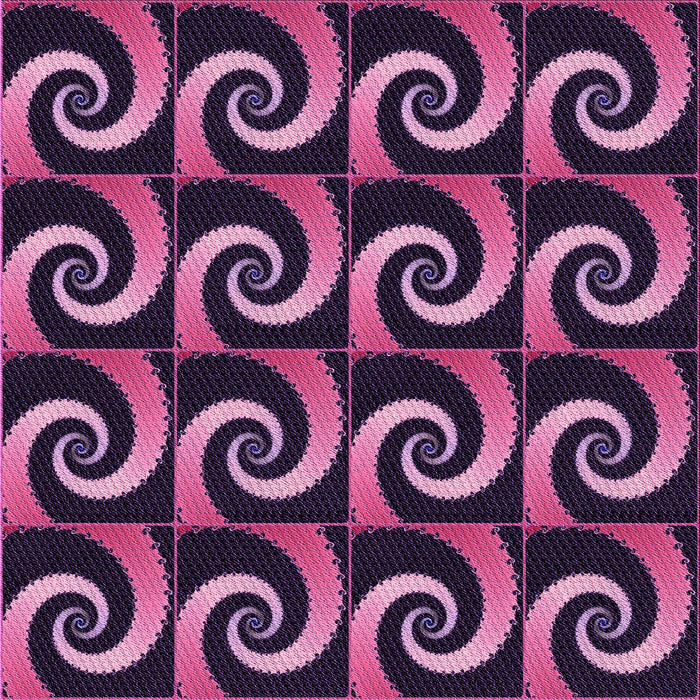 Round Patterned Orchid Purple Rug, pat3332pur