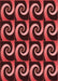 Patterned Red Rug, pat3332rd