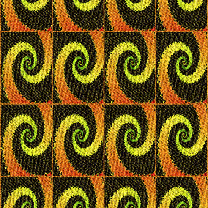 Patterned Black Brown Rug, pat3332yw