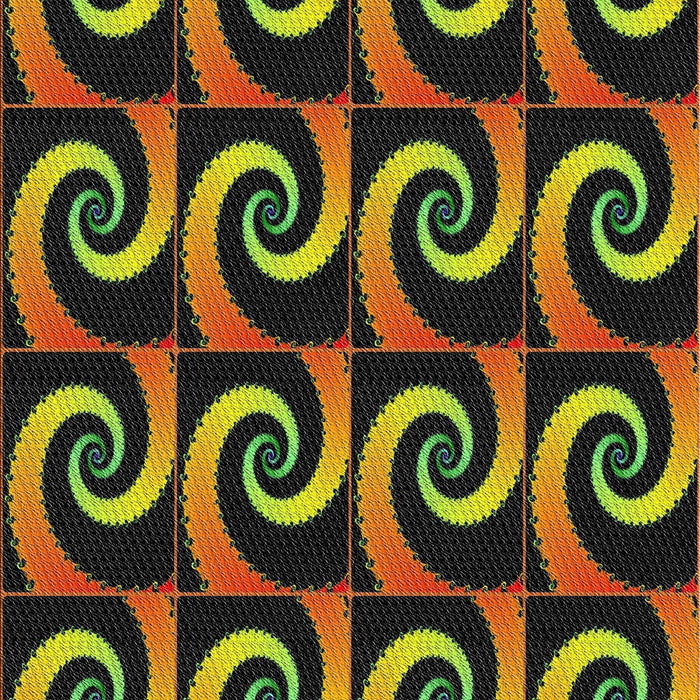 Patterned Caramel Brown Novelty Rug, pat3332