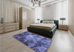 Patterned Sky Blue Rug in a Bedroom, pat3333blu