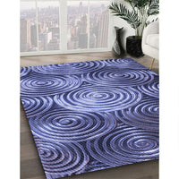 Patterned Sky Blue Rug, pat3333blu