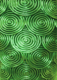 Machine Washable Transitional Deep Emerald Green Rug, wshpat3333grn