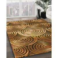Patterned Red Brown Rug, pat3333org