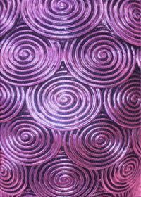 Machine Washable Transitional Purple Rug, wshpat3333pur