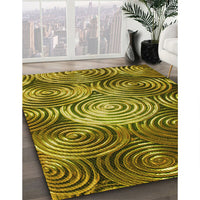 Patterned Orange Gold Rug, pat3333yw