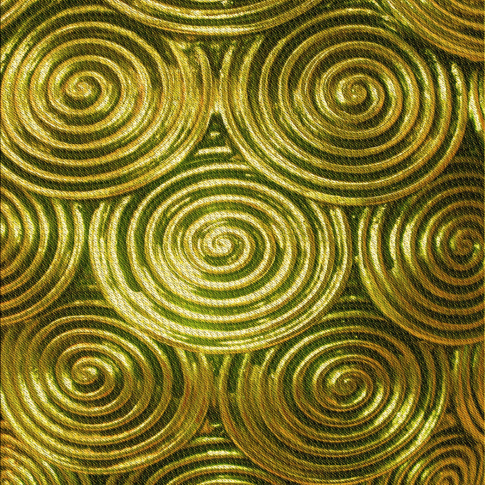 Patterned Orange Gold Rug, pat3333yw