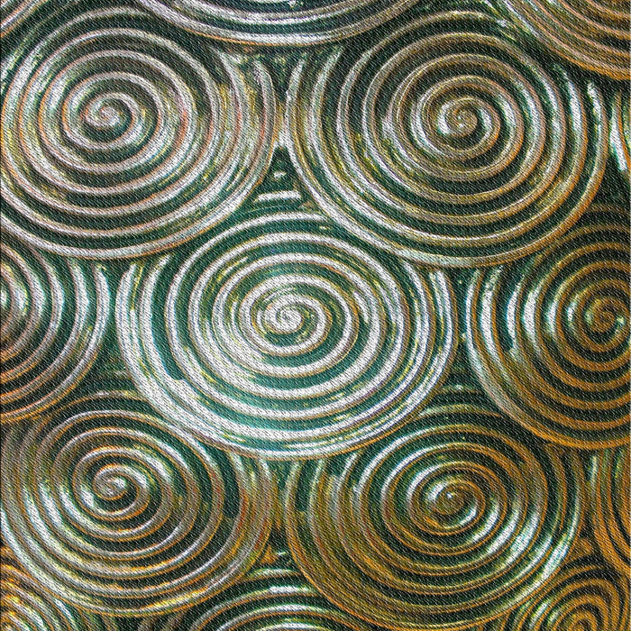 Patterned Chocolate Brown Novelty Rug, pat3333