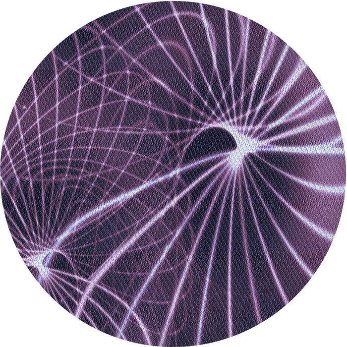 Square Machine Washable Transitional Dark Purple Rug in a Living Room, wshpat3334blu