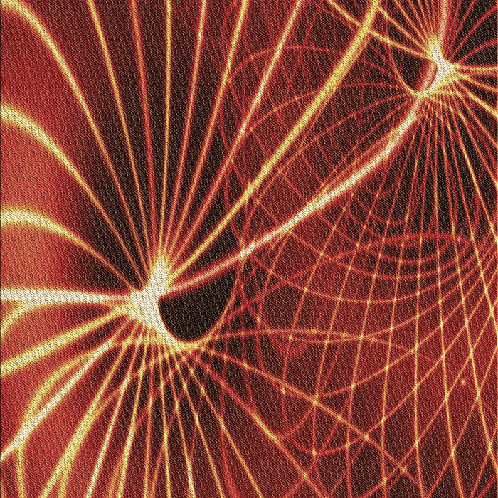 Patterned Red Rug, pat3334brn