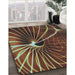 Machine Washable Transitional Brown Rug in a Family Room, wshpat3334lblu