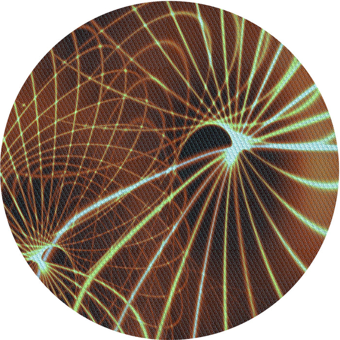 Square Machine Washable Transitional Brown Rug in a Living Room, wshpat3334lblu