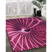 Patterned Magenta Pink Rug in Family Room, pat3334pur