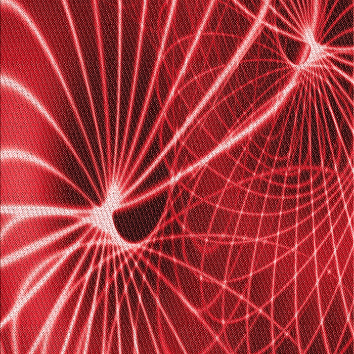 Patterned Red Rug, pat3334rd