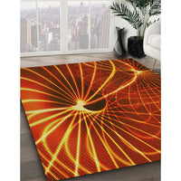 Patterned Red Rug, pat3334yw