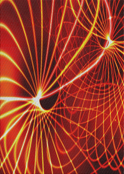 Patterned Orange Modern Rug, pat3334