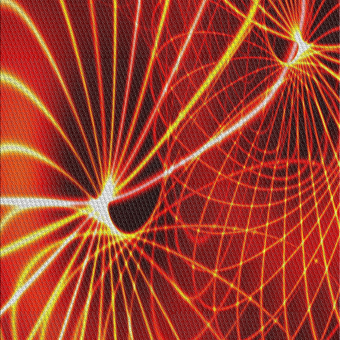 Patterned Orange Modern Rug, pat3334