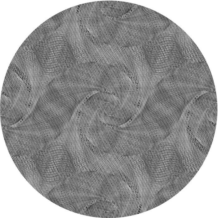 Square Patterned Carbon Gray Rug, pat3335gry