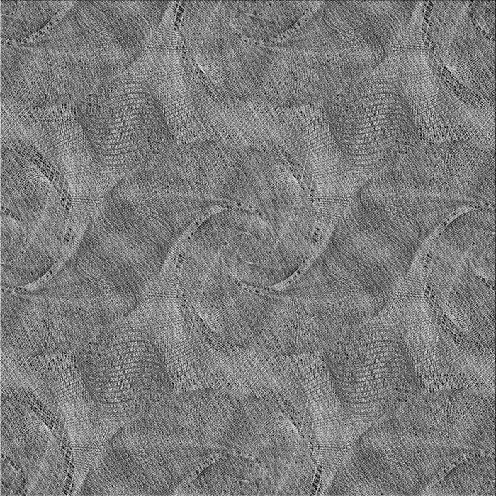 Round Machine Washable Transitional Carbon Gray Rug, wshpat3335gry